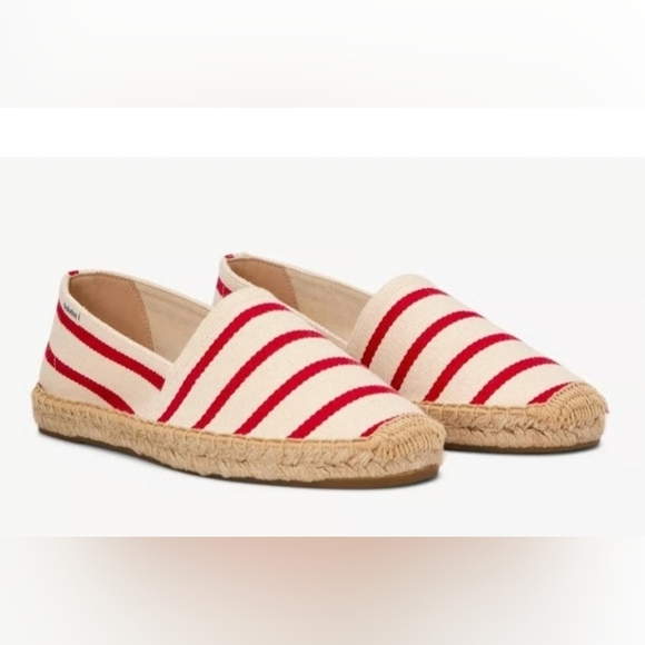 SOLUDOS ESPADRILLES SHOES SANDALS "DALI" RED WHITE STRIPE ANTHROPOLGIE 8.5 - Picture 14 of 14